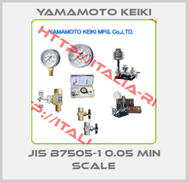 Yamamoto Keiki-JIS B7505-1 0.05 min scale