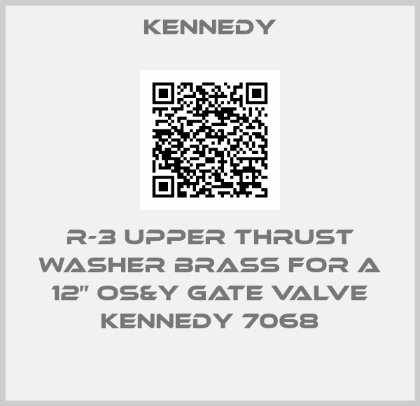 Kennedy-R-3 Upper thrust washer brass for a 12” OS&Y gate valve Kennedy 7068