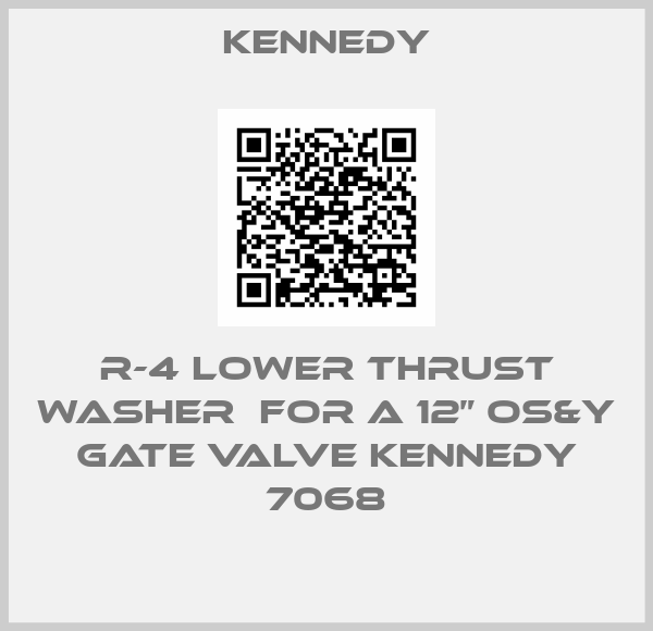 Kennedy-R-4 Lower thrust washer  for a 12” OS&Y gate valve Kennedy 7068