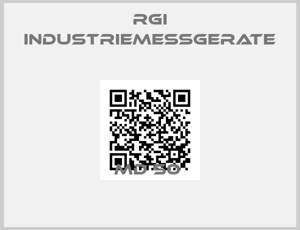 RGI Industriemessgerate-MD 50 