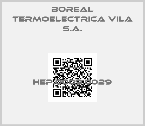 Boreal TERMOELECTRICA VILA S.A.-HEP.0009.0029