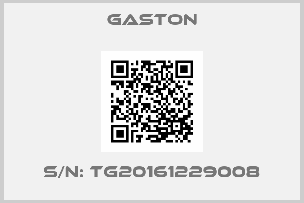 Gaston-S/N: TG20161229008