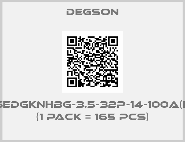 Degson-15EDGKNHBG-3.5-32P-14-100A(H) (1 pack = 165 pcs)