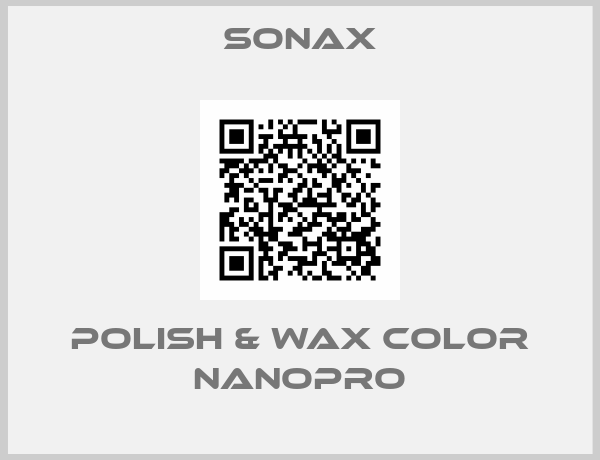 sonax-Polish & Wax Color NanoPro