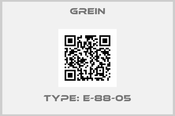 GREIN-Type: E-88-05