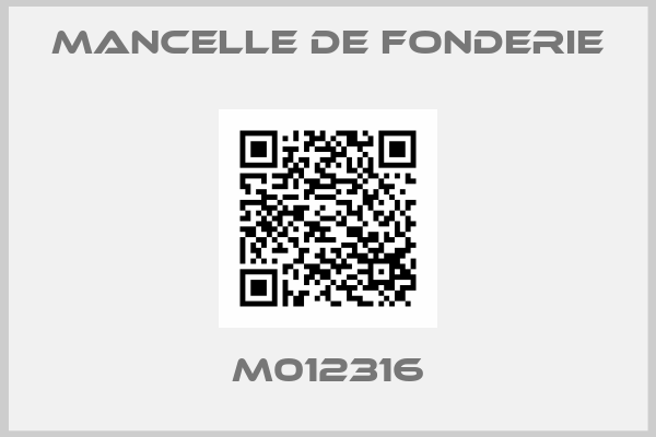 MANCELLE DE FONDERIE-M012316