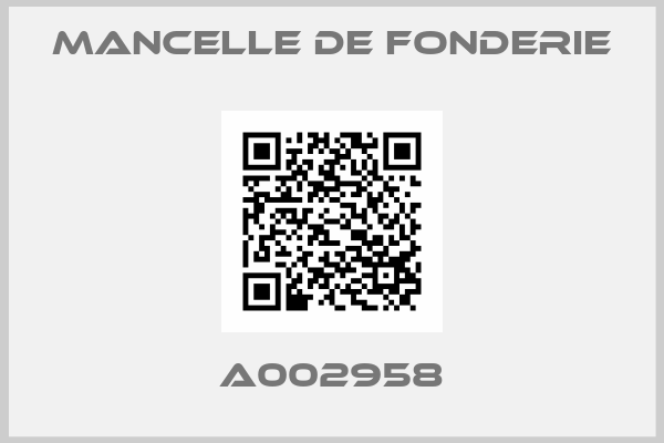 MANCELLE DE FONDERIE-A002958