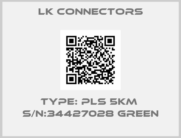 LK Connectors-Type: PLS 5KM  S/N:34427028 Green
