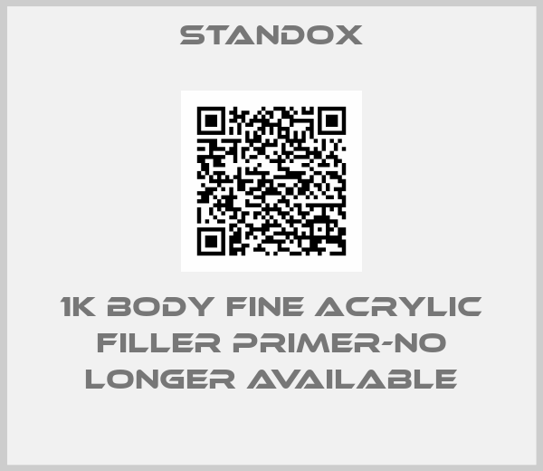 Standox-1K Body Fine acrylic filler primer-no longer available