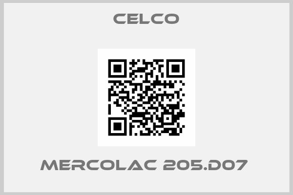 Celco-MERCOLAC 205.D07 
