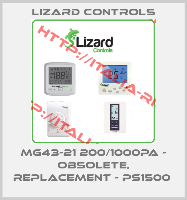 Lizard Controls-MG43-21 200/1000PA - OBSOLETE, REPLACEMENT - PS1500 