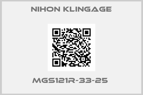 Nihon klingage-MGS121R-33-25 