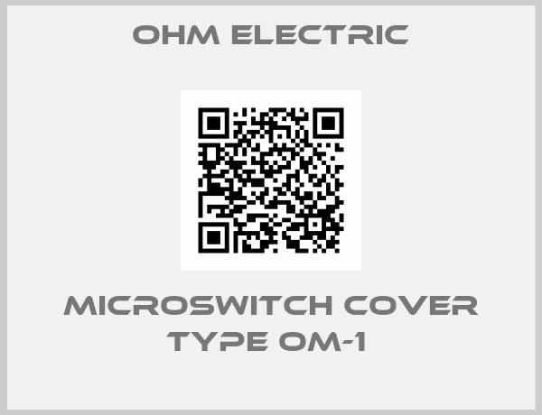 OHM Electric-MICROSWITCH COVER TYPE OM-1 