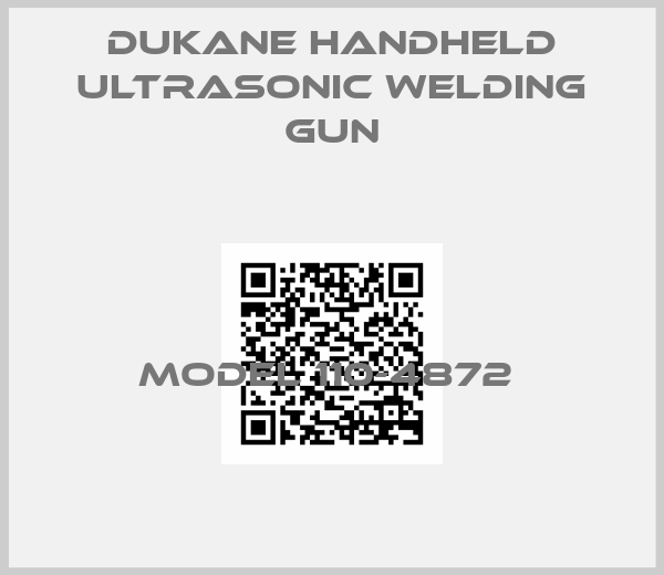 Dukane Handheld ultrasonic welding gun-MODEL 110-4872 