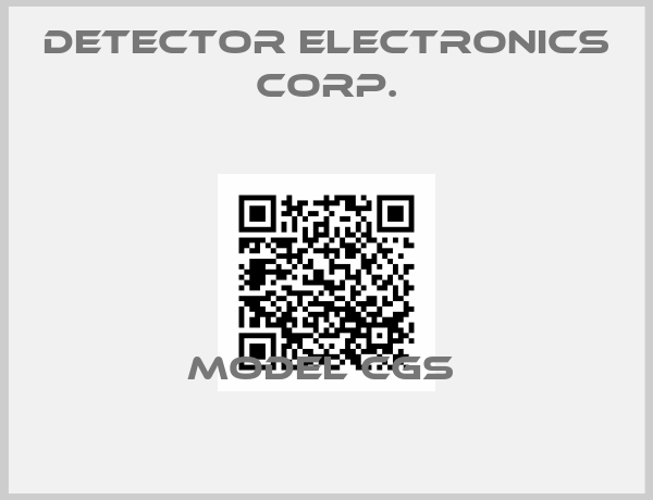 DETECTOR ELECTRONICS CORP.-MODEL CGS 