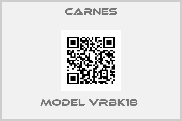Carnes-MODEL VRBK18 