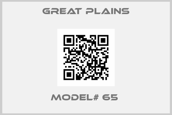 Great Plains-MODEL# 65 