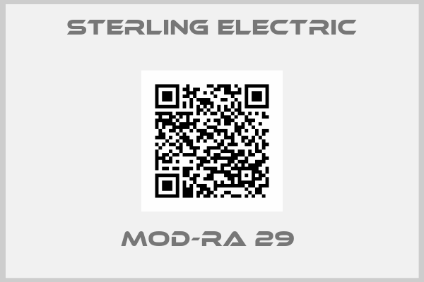Sterling Electric-MOD-RA 29 