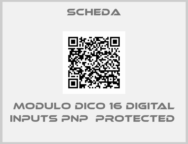 Scheda-MODULO DICO 16 DIGITAL INPUTS PNP  PROTECTED 