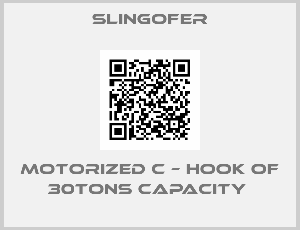 Slingofer-MOTORIZED C – HOOK OF 30TONS CAPACITY 