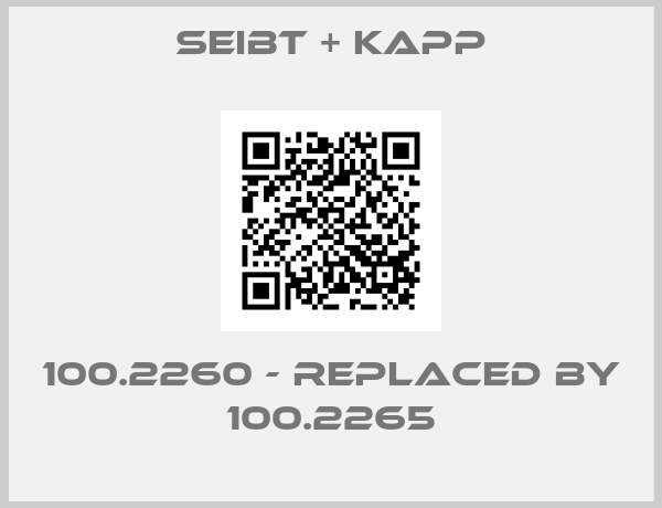 Seibt + Kapp-100.2260 - replaced by 100.2265