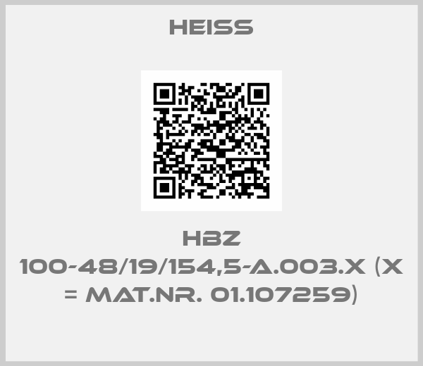 Heiss-HBZ 100-48/19/154,5-A.003.X (X = Mat.Nr. 01.107259)