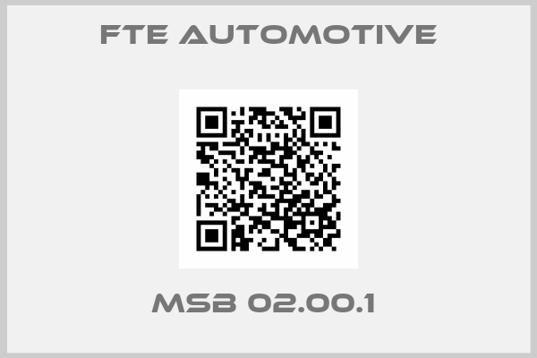 FTE Automotive-MSB 02.00.1 