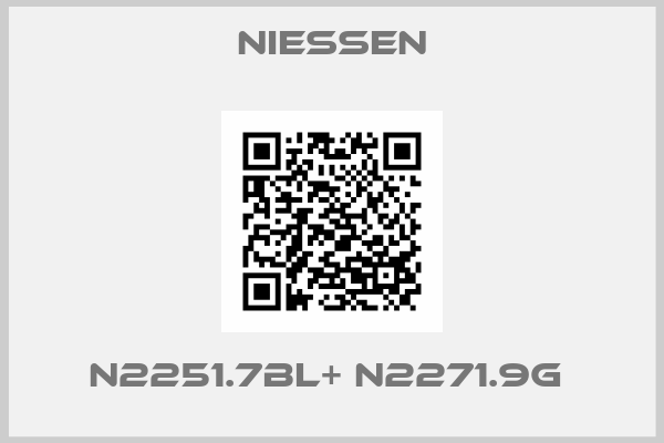NIESSEN-N2251.7BL+ N2271.9G 