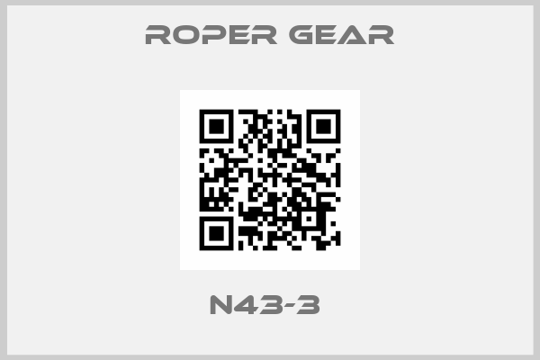 Roper gear-N43-3 