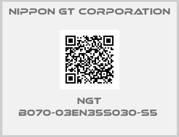 Nippon GT Corporation-NGT B070-03EN35S030-S5 