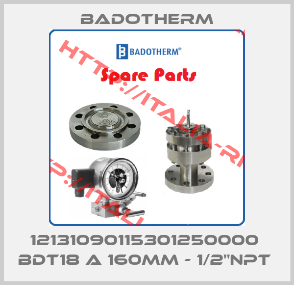Badotherm-12131090115301250000  BDT18 A 160MM - 1/2"NPT 