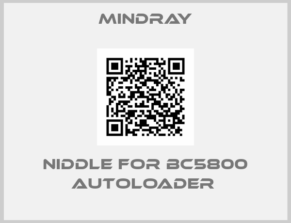 Mindray-NIDDLE FOR BC5800 AUTOLOADER 