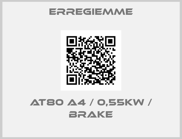 Erregiemme-AT80 A4 / 0,55KW / BRAKE