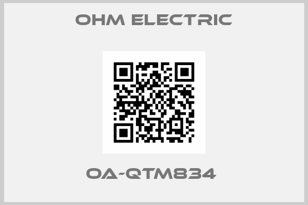 OHM Electric-OA-QTM834 