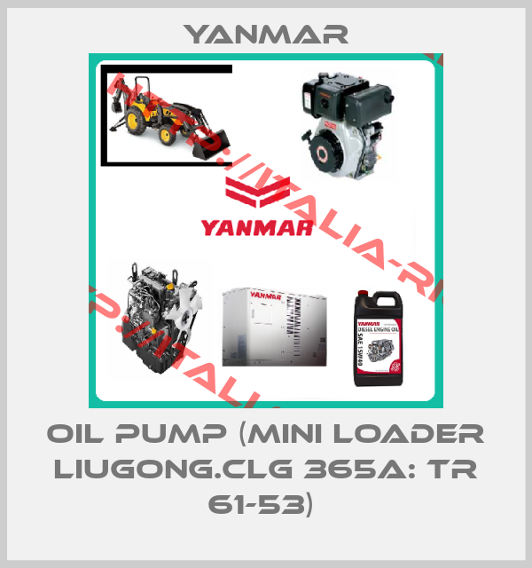 Yanmar-OIL PUMP (MINI LOADER LIUGONG.CLG 365A: TR 61-53) 