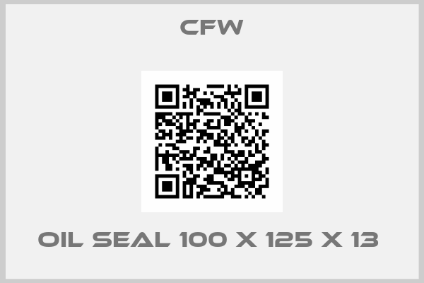 CFW-OIL SEAL 100 X 125 X 13 