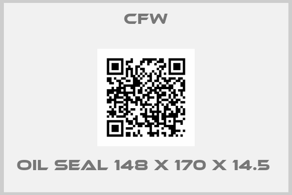 CFW-OIL SEAL 148 X 170 X 14.5 