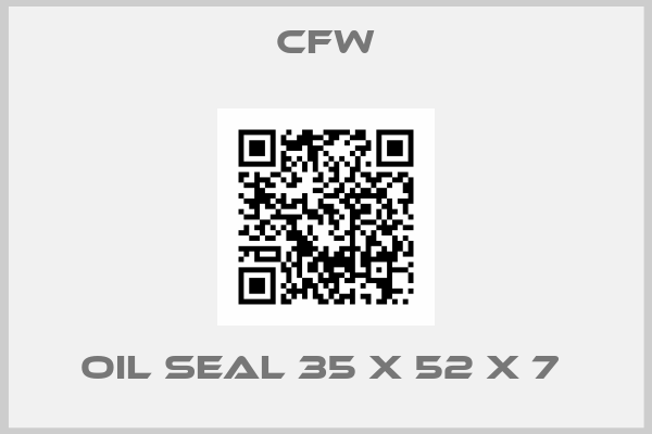 CFW-OIL SEAL 35 X 52 X 7 