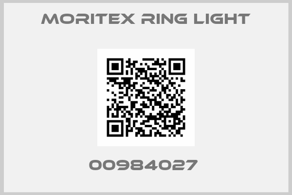 MORITEX RING LIGHT-00984027 