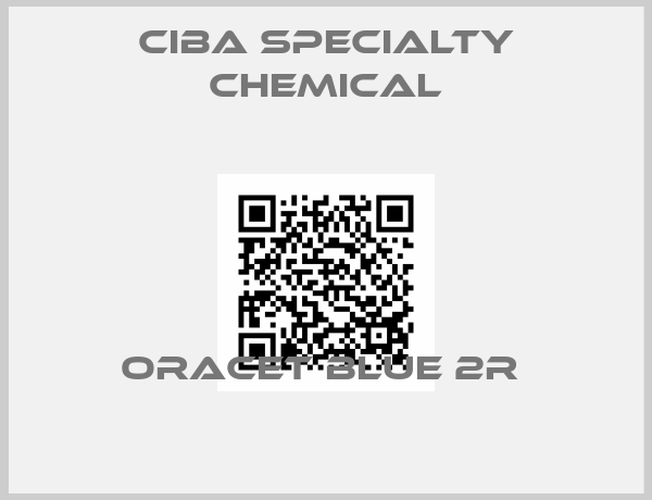 Ciba Specialty Chemical-ORACET BLUE 2R 