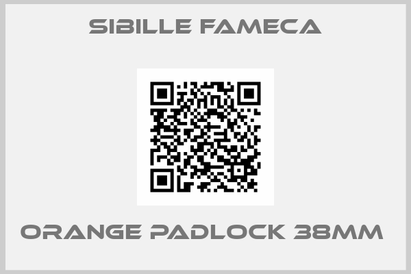 Sibille Fameca-ORANGE PADLOCK 38MM 