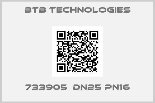 BTB Technologies-733905  DN25 PN16