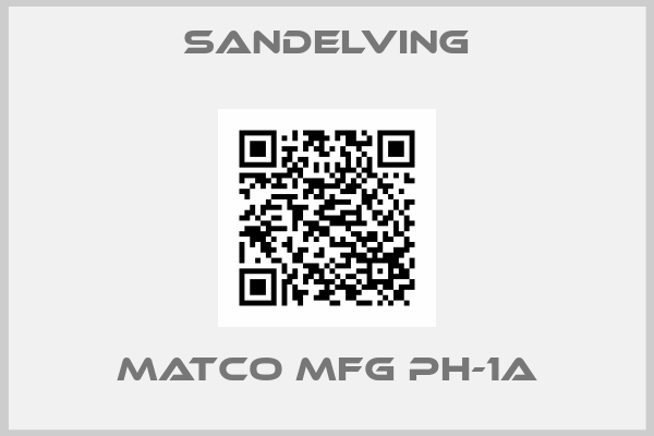 Sandelving-MATCO MFG PH-1A