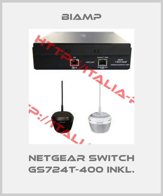 BIAMP-NETGEAR Switch GS724T-400 inkl.