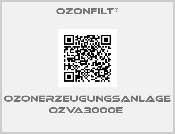 OZONFILT®-OZONERZEUGUNGSANLAGE OZVA3000E 