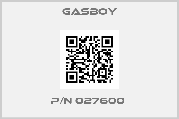 Gasboy-P/N 027600 