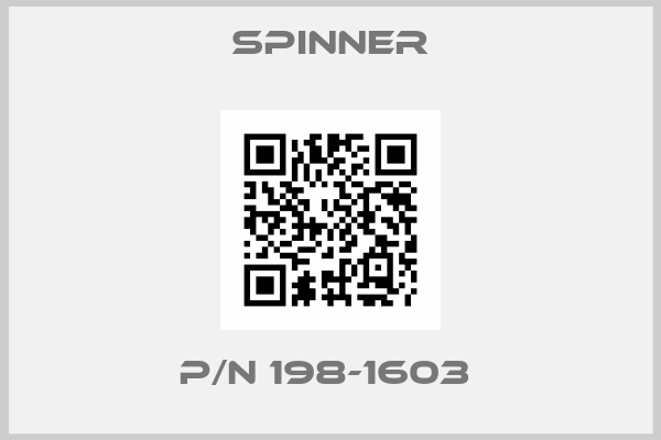 SPINNER-P/N 198-1603 