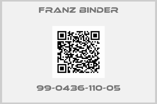 FRANZ BINDER-99-0436-110-05