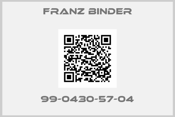 FRANZ BINDER-99-0430-57-04
