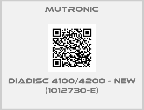 Mutronic-DIADISC 4100/4200 - NEW (1012730-E)